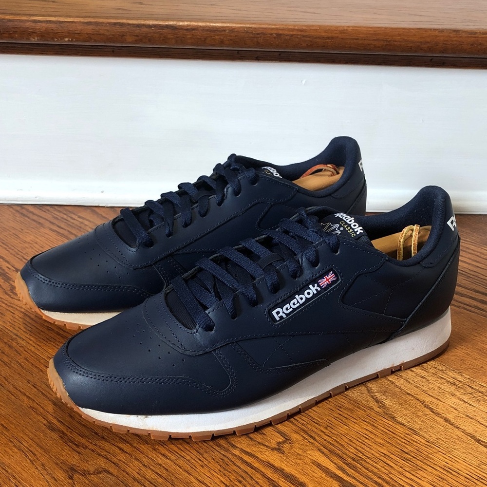 REEBOK Men’s Classic Leather “Navy" Size 12 in Preloved Condition!